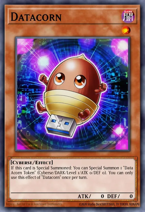 Datacorn trading card