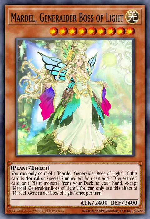 Mardel, Generaider Boss of Light trading card