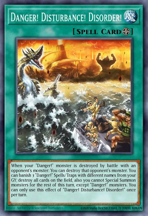 Danger! Disturbance! Disorder! trading card