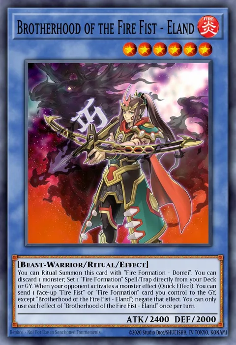 Brotherhood of the Fire Fist - Eland trading card