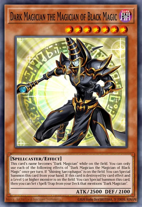 Dark Magician the Magician of Black Magic trading card