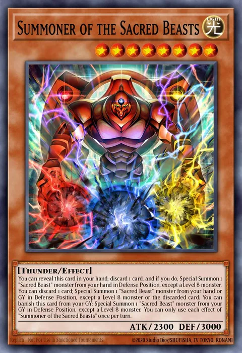Summoner of the Sacred Beasts trading card