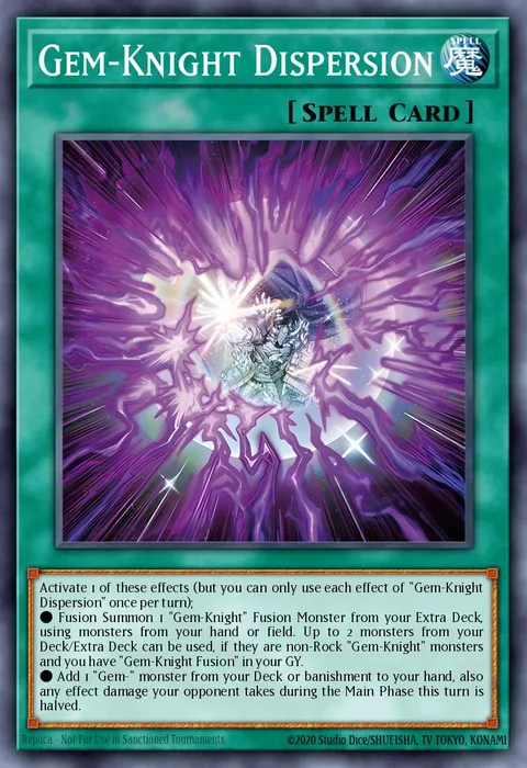 Gem-Knight Dispersion trading card