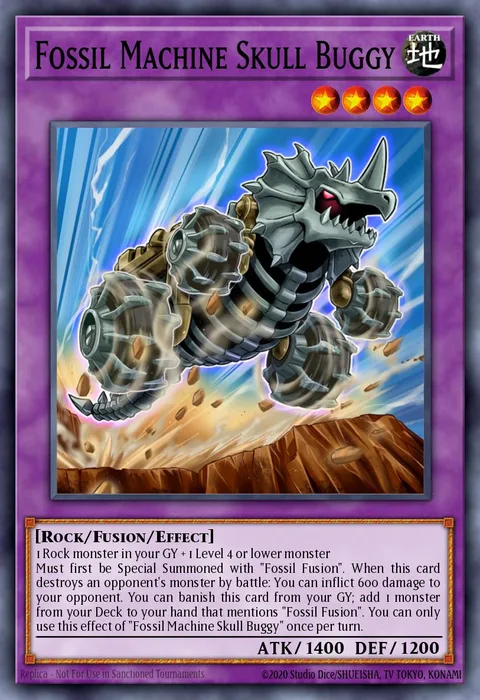 Fossil Machine Skull Buggy trading card