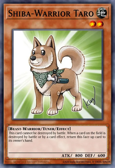 Shiba-Warrior Taro trading card