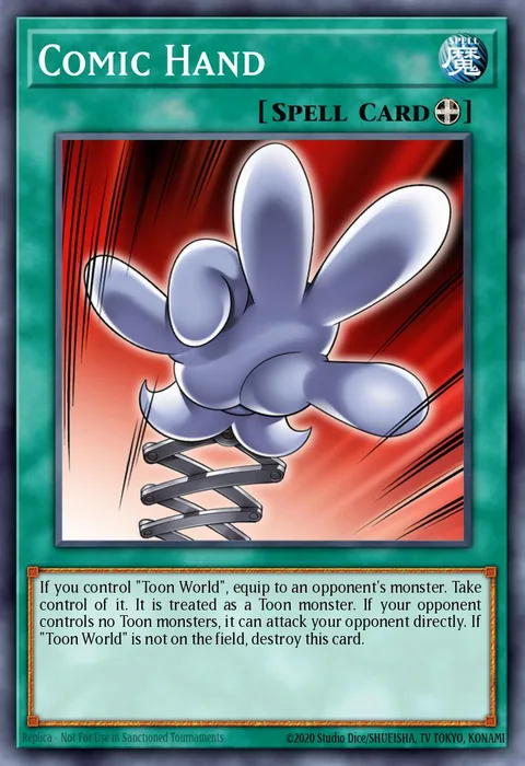 Comic Hand trading card