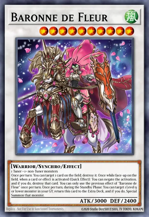 Baronne de Fleur trading card
