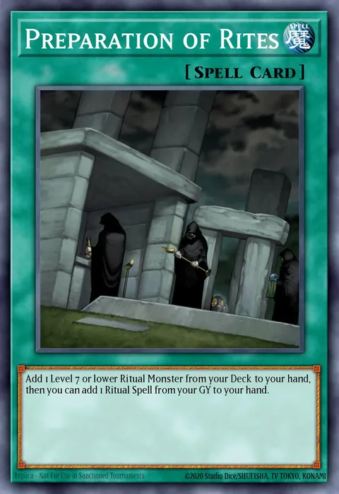 Preparation of Rites trading card