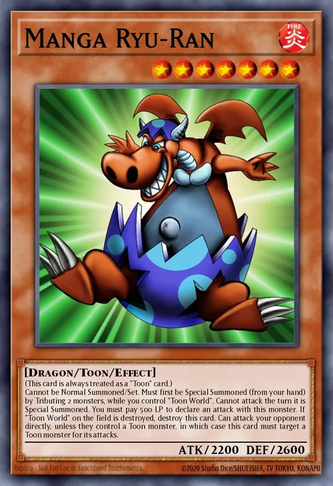 Manga Ryu-Ran trading card