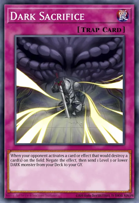 Dark Sacrifice trading card