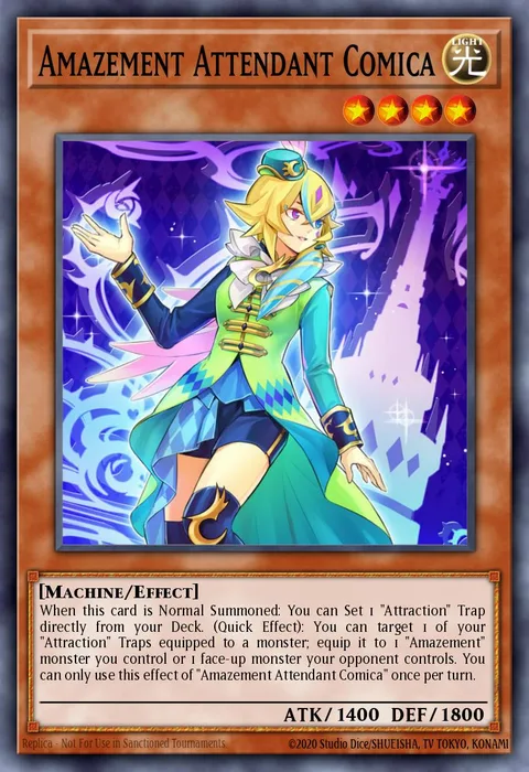 Amazement Attendant Comica trading card