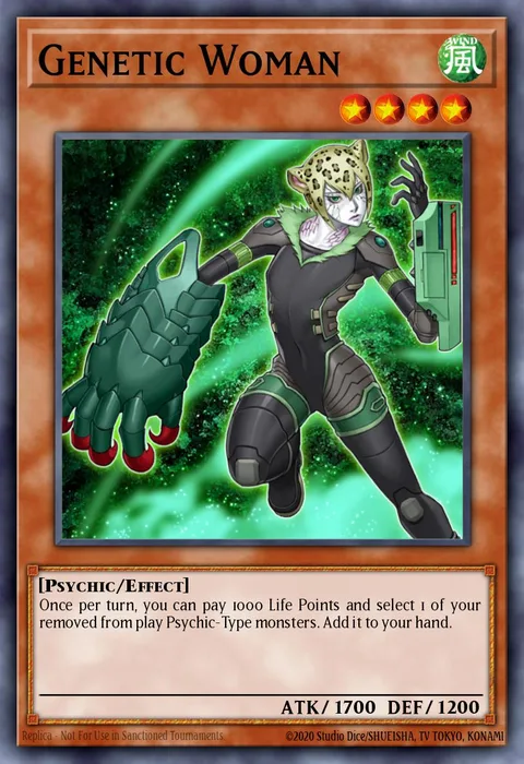 Genetic Woman trading card