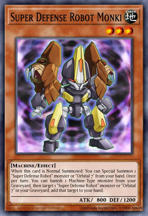 Super Defense Robot Monki trading card