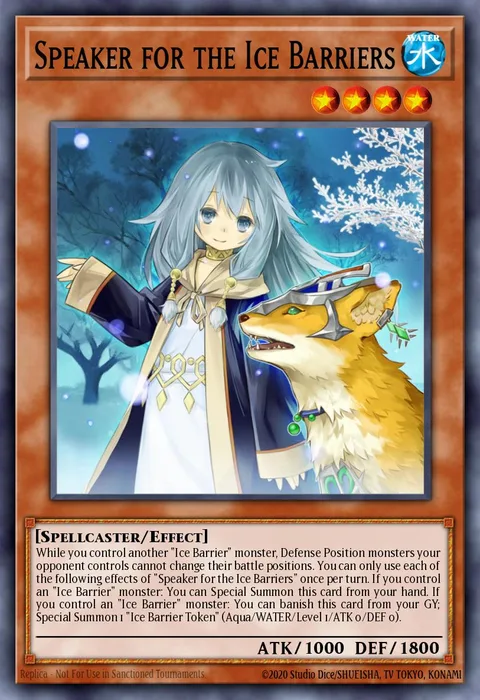 Speaker for the Ice Barriers trading card