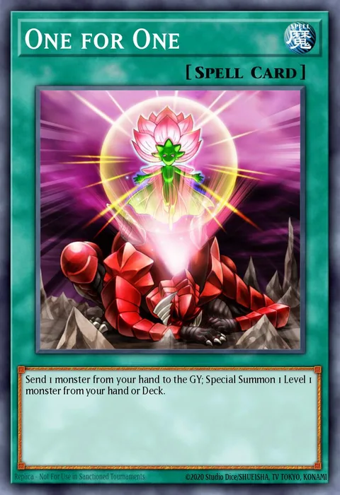 One for One trading card