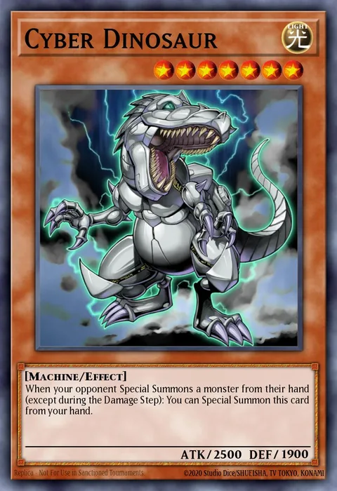 Cyber Dinosaur trading card