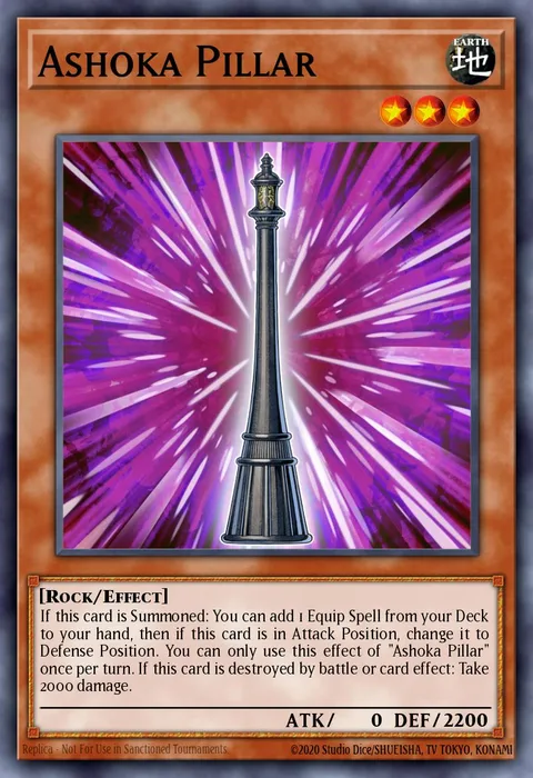 Ashoka Pillar trading card