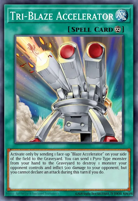 Tri-Blaze Accelerator trading card