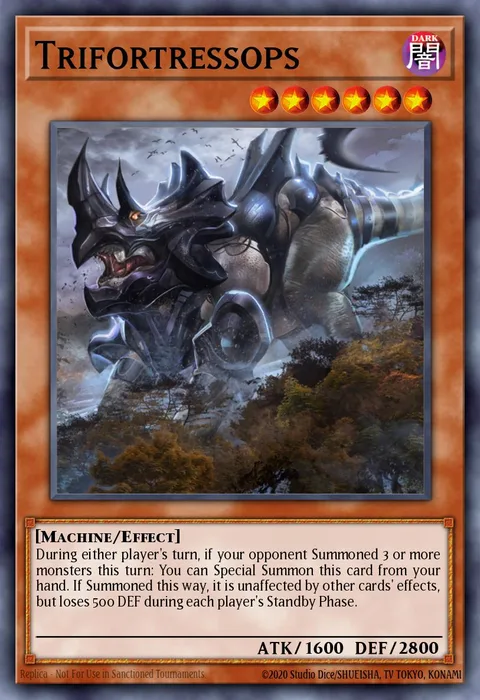Trifortressops trading card