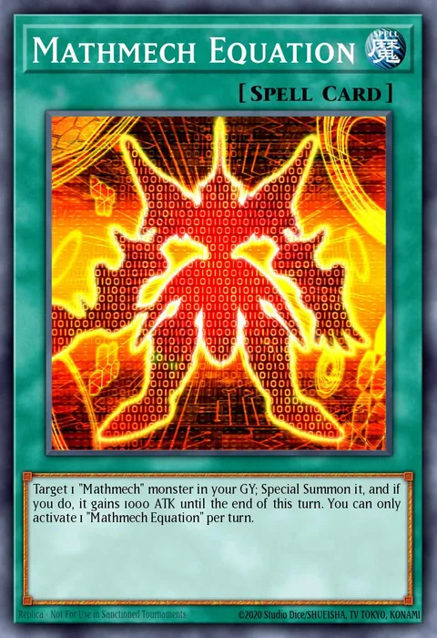 Mathmech Equation trading card