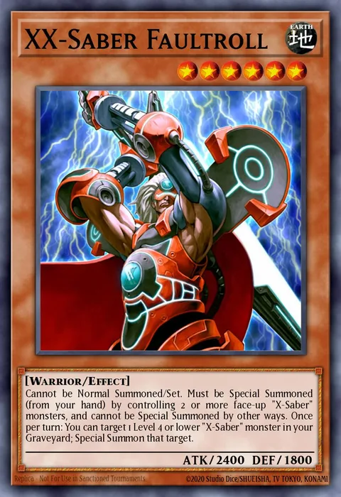 XX-Saber Faultroll trading card
