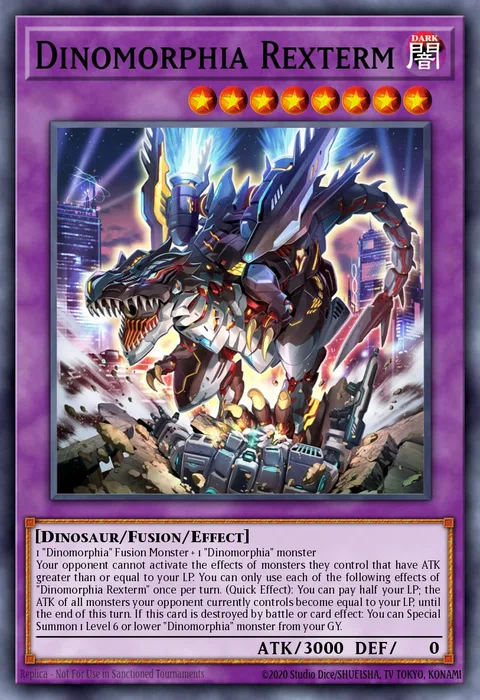 Dinomorphia Rexterm trading card