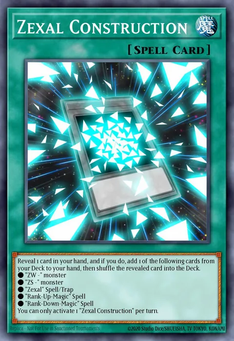 Zexal Construction trading card