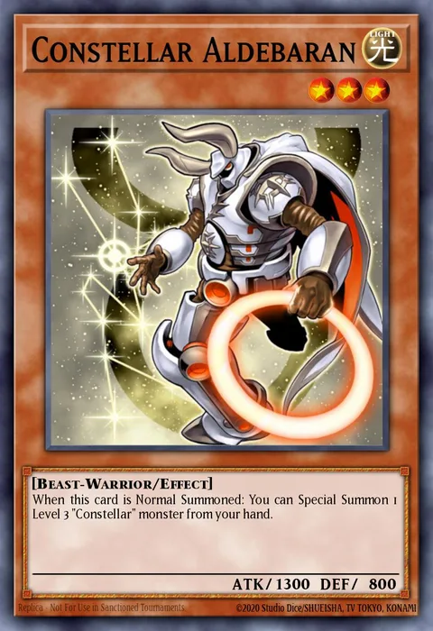 Constellar Aldebaran trading card