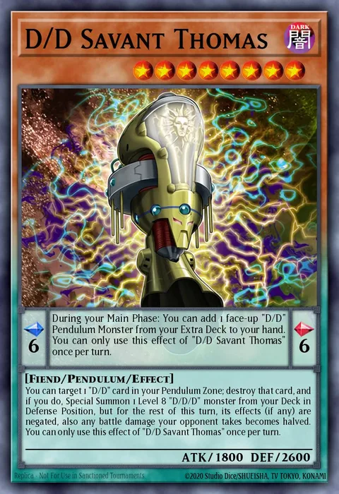 D/D Savant Thomas trading card