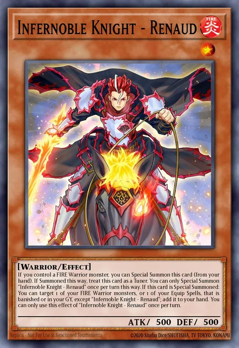 Infernoble Knight - Renaud trading card