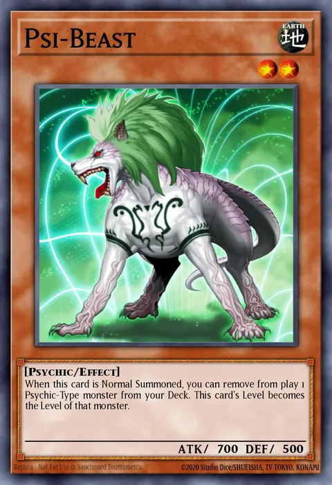 Psi-Beast trading card