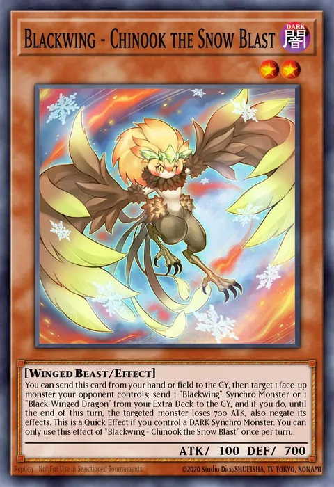 Blackwing - Chinook the Snow Blast trading card
