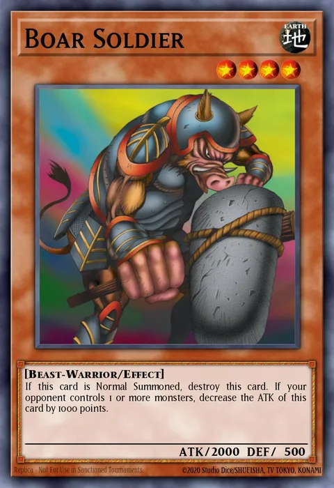 Boar Soldier trading card