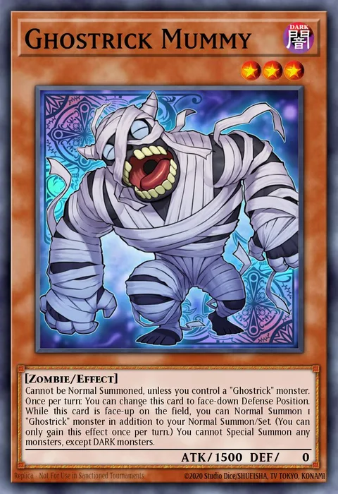 Ghostrick Mummy trading card