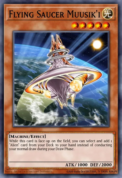 Flying Saucer Muusik'i trading card