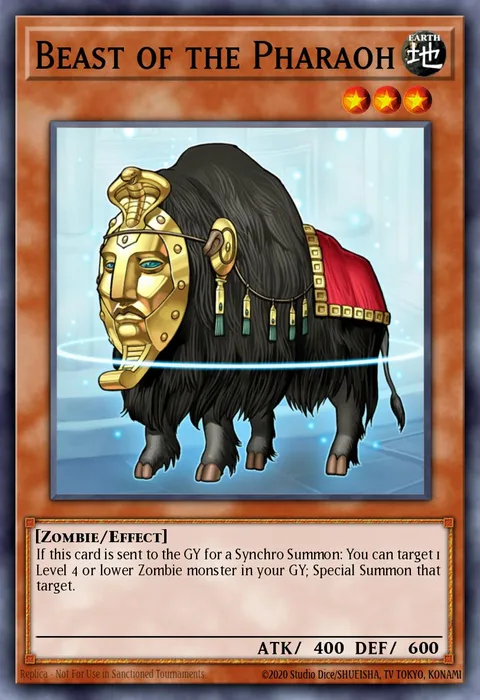 Beast of the Pharaoh trading card