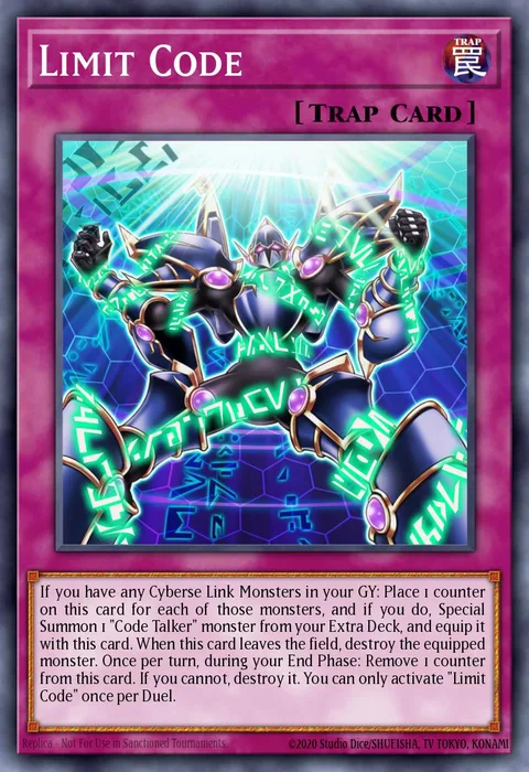 Limit Code trading card