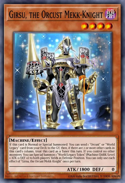 Girsu, the Orcust Mekk-Knight trading card