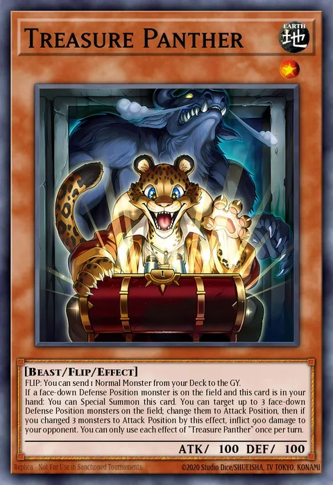 Treasure Panther trading card