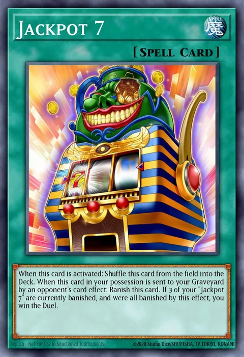 Jackpot 7 trading card