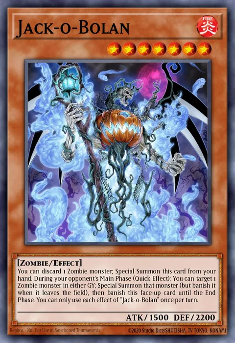 Jack-o-Bolan trading card