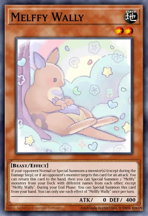 Melffy Wally trading card