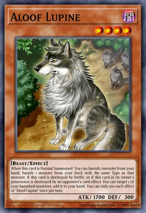 Aloof Lupine trading card