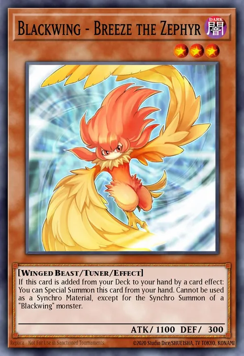 Blackwing - Breeze the Zephyr trading card