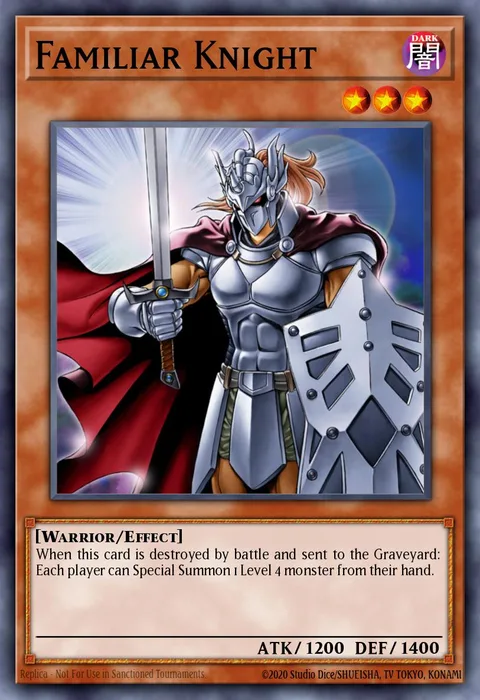 Familiar Knight trading card