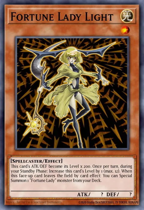 Fortune Lady Light trading card