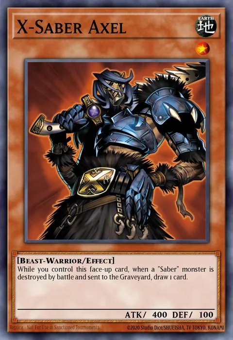 X-Saber Axel trading card