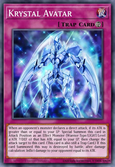 Krystal Avatar trading card