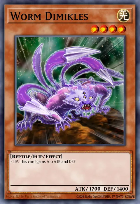 Worm Dimikles trading card