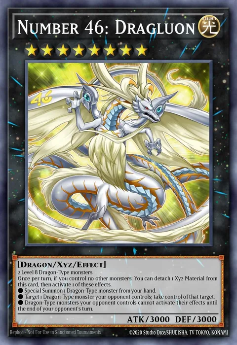 Number 46: Dragluon trading card